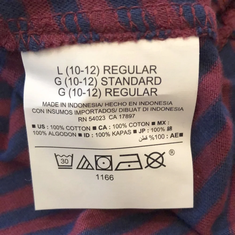 Old Navy Burgundy Stripe Fit & Flare Dress L 10 12